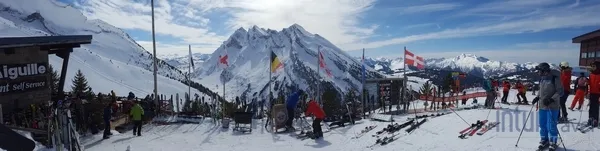 Stazione sciistica nelle Alpi