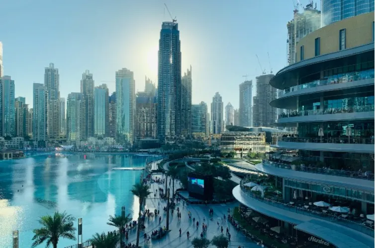 Impressionante centro di Dubai