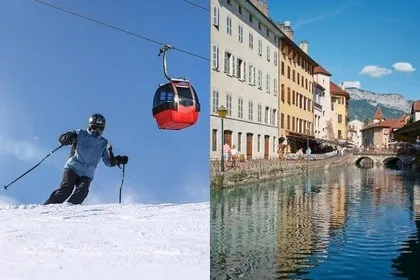 Stazioni sciistiche, città e centri termali in Francia